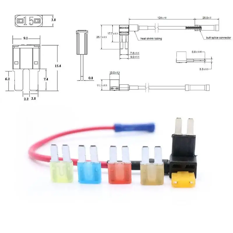 Автомобильный плавкий предохранитель-адаптер Add-a-circuit с 5 предохранителями Micro2