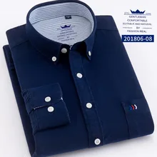 Мужская деловая одежда с длинным рукавом, формальная рабочая одежда, рубашки с отложным воротником, одноцветные оксфордские рубашки из чистого хлопка, приталенные рубашки Camisa