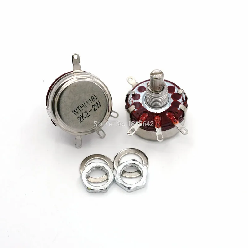 

2PCS WTH118 2.2K 2K2 2W 1A Potentiometer New Authentic Variable Resistor VR Resistance 2.2K Ohm