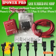 Новейший кабель i power pro с переключателем вкл/выкл i power Pro для iPhone 6G/6 P/6 S/6SP/7G/7 P/8G/8 P/X DC испытательный кабель управления питанием