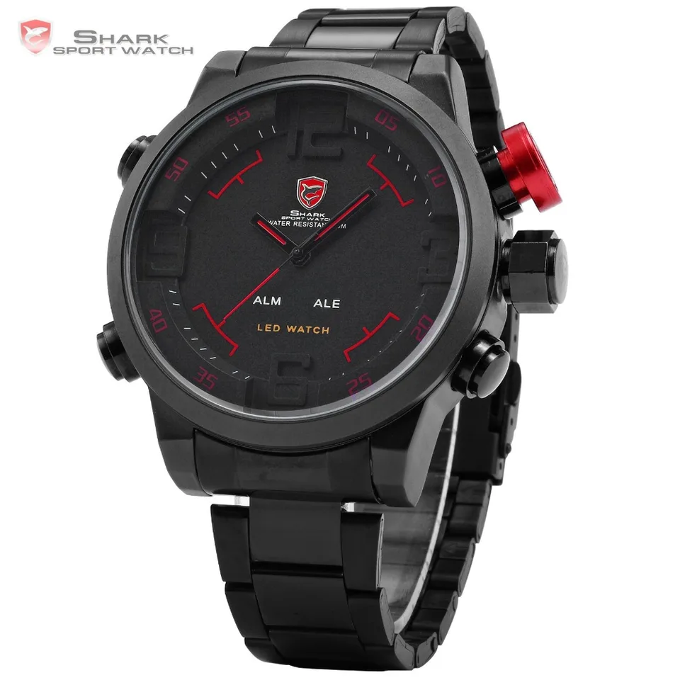 shark sport watch alm ale led watch