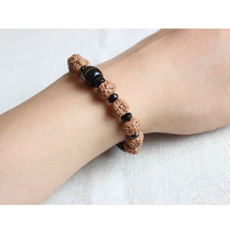 Amazon.com: IS4A Genuine Himalayan Five Face Rudraksha Seeds Tibetan Wrist  Bracelet Meditation Beads Prayer Charm Bracelets (Rudraksha Crystal Bracelet  One Bracelet): Clothing, Shoes & Jewelry