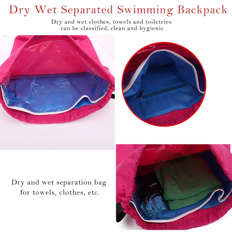 Водонепроницаемая сумка спортивный рюкзак со шнуровкой для подростков сухой влажный Кемпинг бассейн пляж тренажерный зал фитнес мужские женские детские сумки