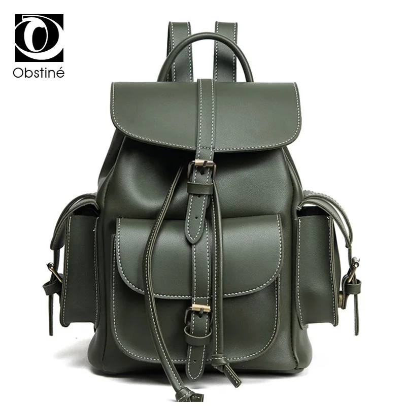 Simple classic style bucket Bags High quality PU leather women backpack shoulder bag women backpacks for