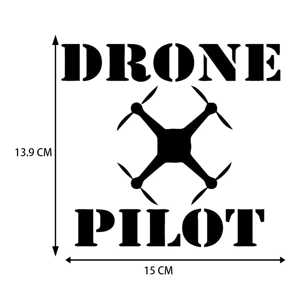 1513.9CM DRONE PILOT Individualization Car-styling Car Sticker Vinyl Decal Computer Sticker Home Sticker Motorcycle Stickers (1)
