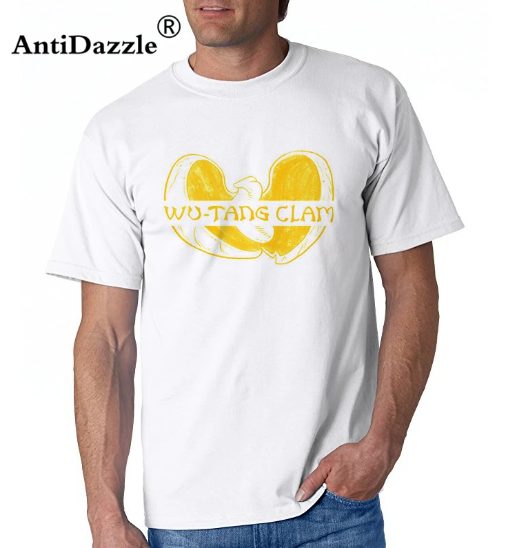 Противоослепляющая хлопковая Футболка с принтом Wu-Tang Clam (Пун Буфетная) футболка