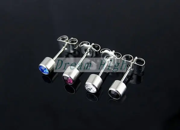 New Arrival Ear Stud Earring Fashion Piercing 316l Surgical New Arrival Ear Stud Earring Fashion Piercing 316l Surgical Steel Body Jewelry 100pcs Lot Free Shipping 5 Colors In Earrings From