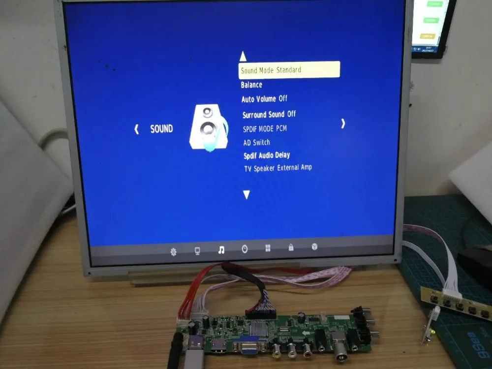 DVB-T2/DVB-T/DVB-C ЖК цифровой телевизор драйвер плата контроллера комплект 18," M185B1-L02 LM185WH1 1366*768 ЖК-плата контроллера DIY комплект