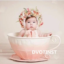 Реквизит для детской фотосъемки железная корзина чайная чашка аксессуары для фотосъемки Infantil студийный реквизит для фотосъемки подарок для душа