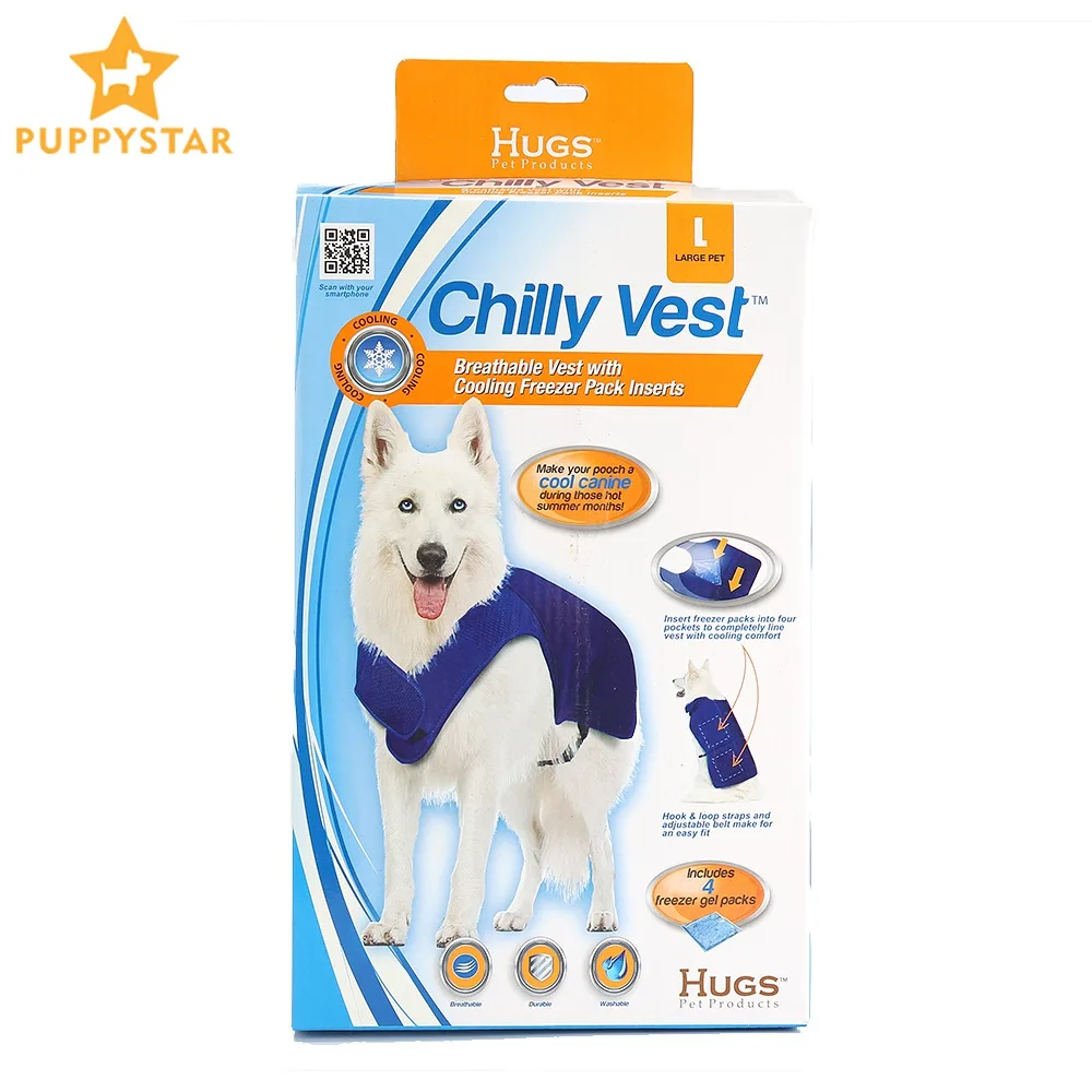 Petstyle Cooling Pet Dog Summer Vest Clothing Outfit Adjustable Vest Dog Clothes 4
