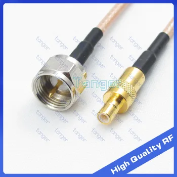 

SMB male plug to F male plug straight connector with 20cm 8in 8inch RF RG316 RF Coaxial Pigtail High Quality Low Loss cable