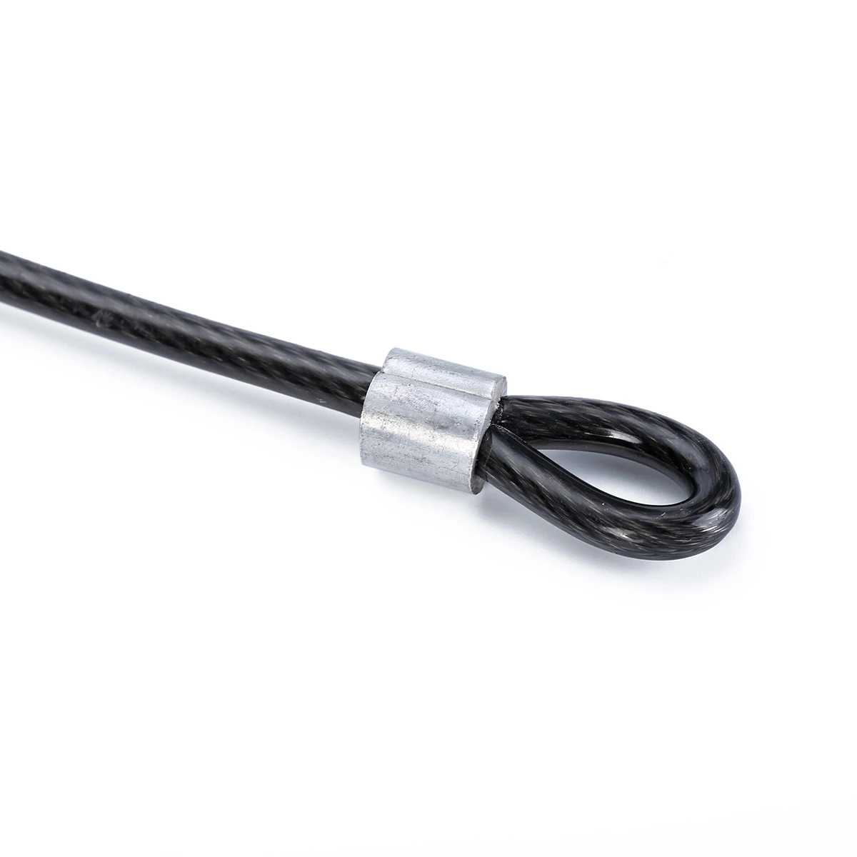 Outdoor Sports Double Loop Bike Bicycle Security Cable Lock Steel Strap U-Lock 100cm x 6mm Cycling Safety Scooter Guard