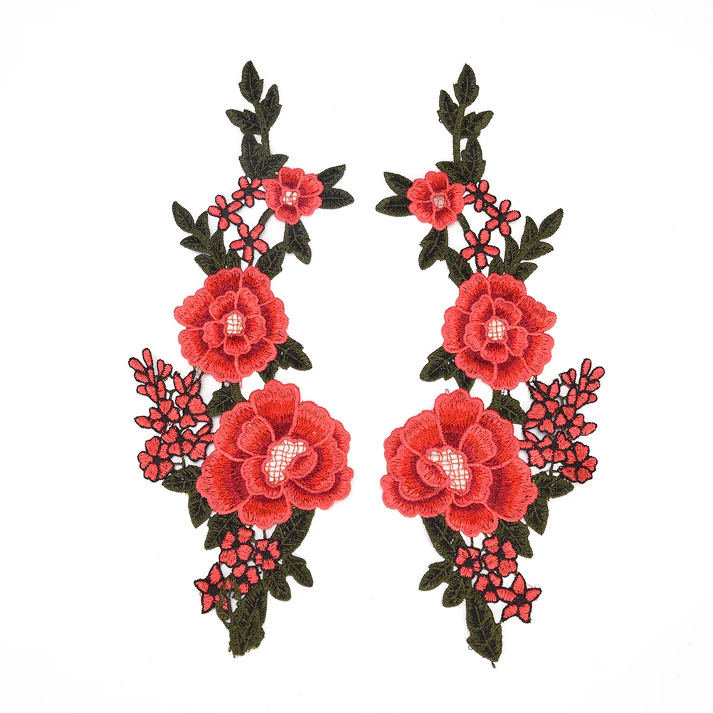 

DIY Sewing Flower Patches Water Soluble Color Flower Applique Embroidery Patches For Clothing Appliques Flore Bordadas Atacado
