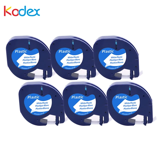 Best Offers Kodex 6 Pack White 12MM Plastic White Printer Label compatible Dymo label tapesfor LetraTag 91201 Label Tape Best Offers Kodex 6 Pack White 12MM Plastic White Printer Label compatible Dymo label tapesfor LetraTag 91201 Label Tape