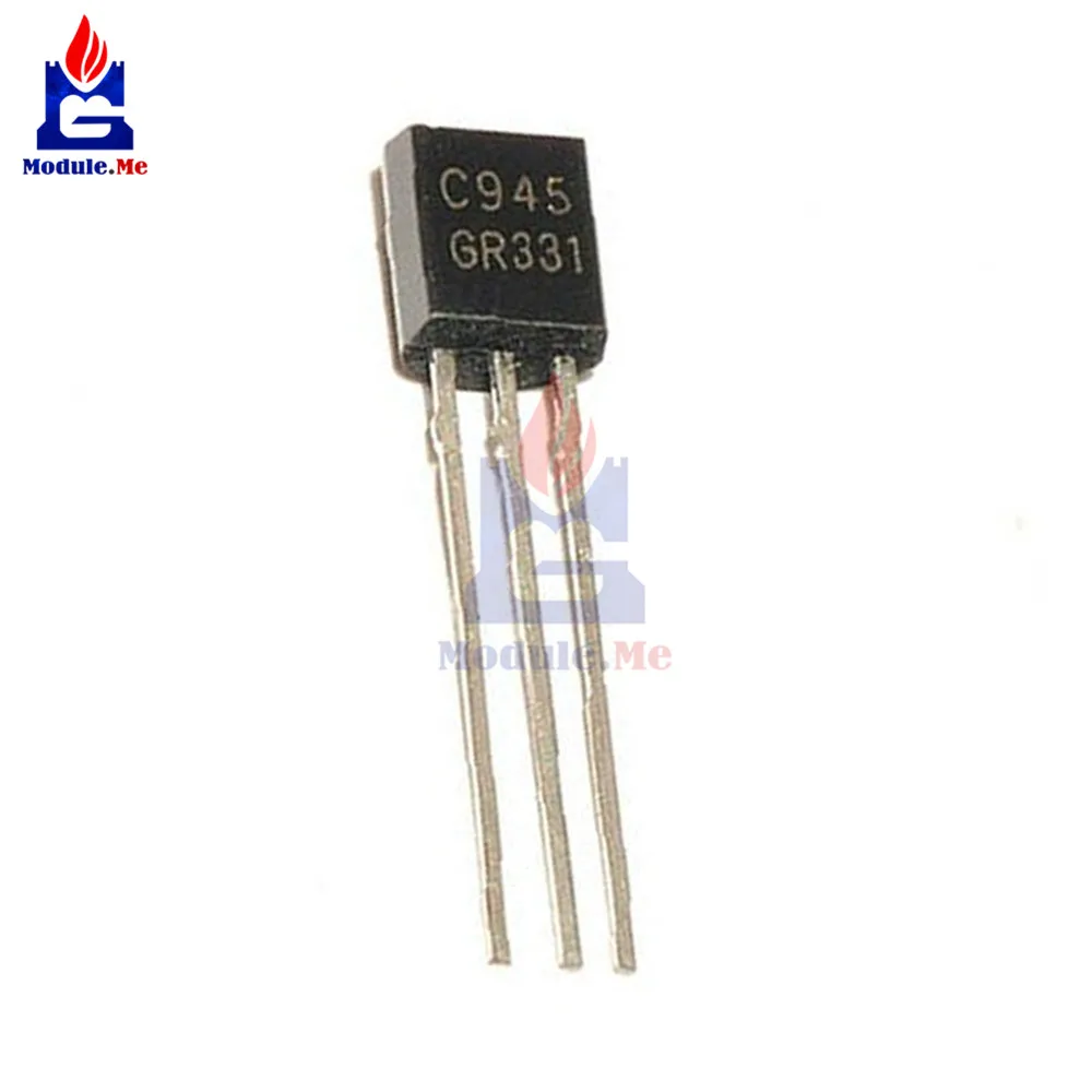 

50PCS/Lot In-Line TriodeTransistor TO-92 0.15A 50V NPN 2SC945 C945