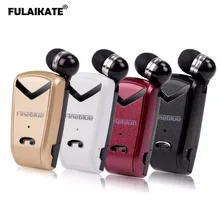 FULAIKATE Wireless Earphone Fashion Clip on Handsfree Bluetooth Headset with Mic for iPhoneXs Max xiaomi Samsung Note9
