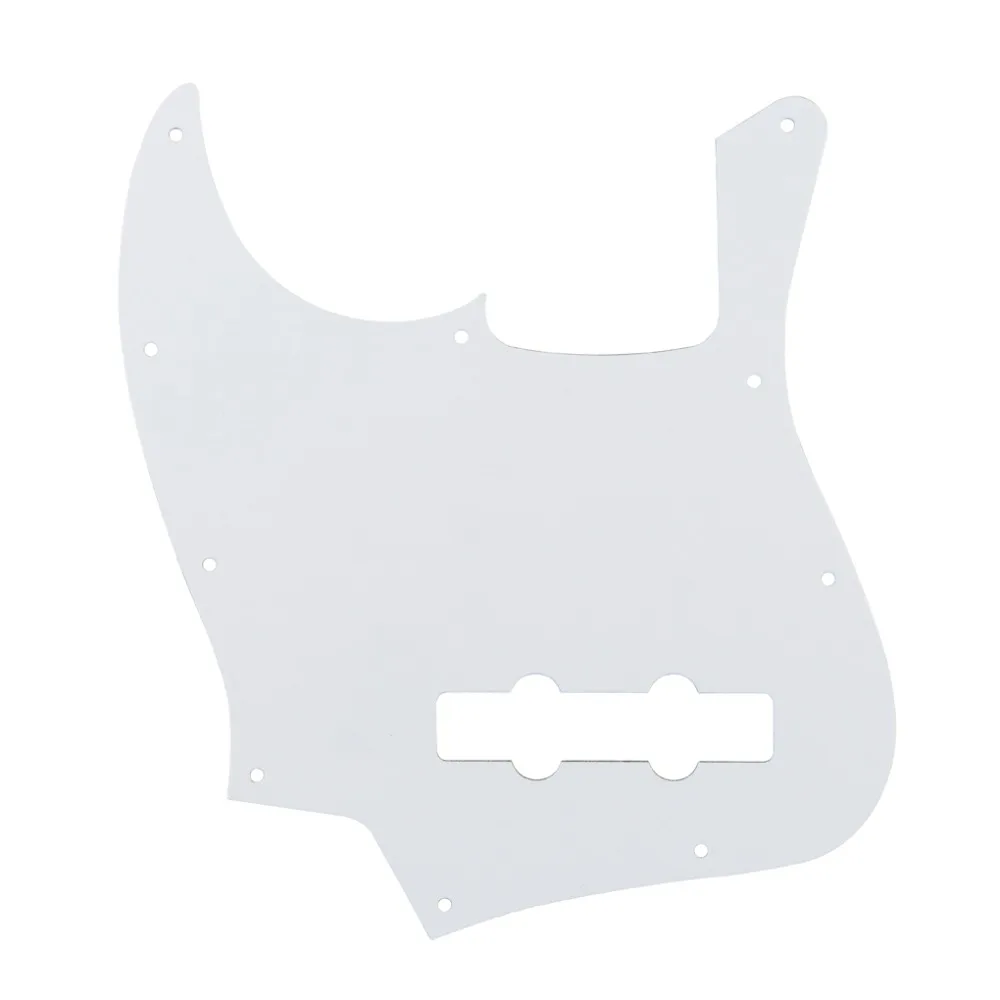 FLEOR standard 10 отверстий 4 струны Jazz JB Bass style Pickguard царапина пластины 4Ply и винты на запчасти для бас-гитары, красная черепаха