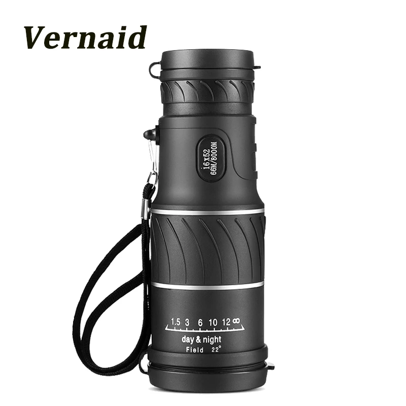Hunting Monocular 16x52 Focus Optic Lens handheld HD Day Night Vision Travel Telescope spotting Scope Binoculars pocket 