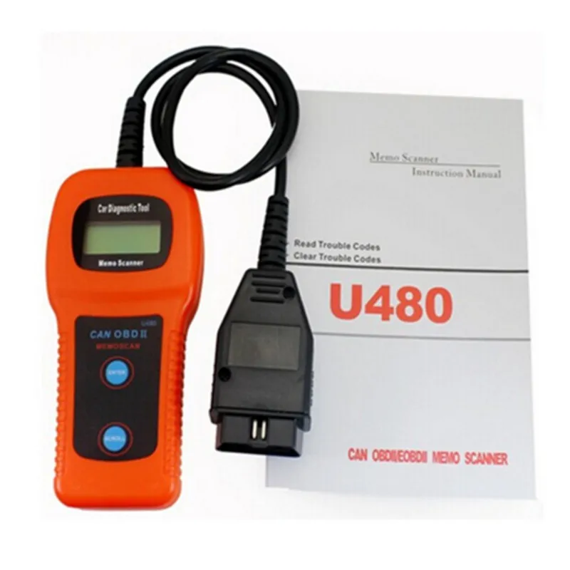 Сканер кодов ошибок двигателя CAN BUS U480 OBD2 диагностический сканер для автомобилей