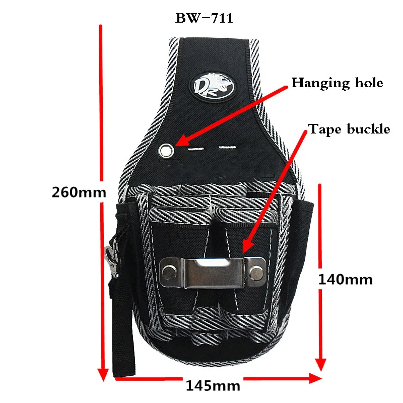 FATCOOL 600D ткань Оксфорд инструмент сумка электрик поясная сумка инструмент держатель инструмент Органайзер Карманный разъем