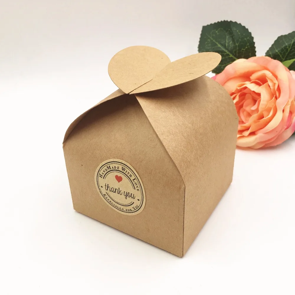 30 Style Kraft Paper Chocolate Candy Gift Boxes Wedding Party Favor Box 
