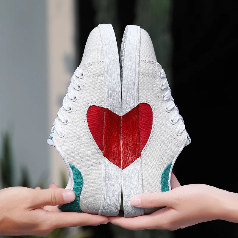 

POSTOBON Men Brand Canvas Shoes Big Size 47 Casual Vulcanized Shoes Low Upper Flat White Sneakers Unisex Zapatos Tenis Mujer