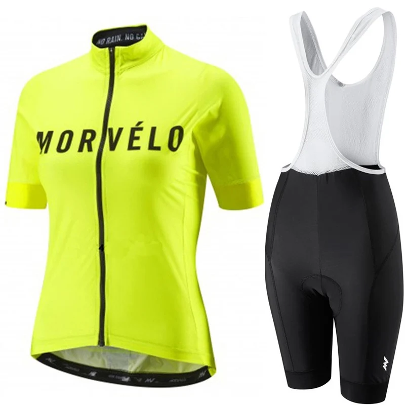 MORVELO Pro Women Cycling Set MTB Bike Clothing Female Racing Bicycle Clothes Ropa Ciclismo Girl Cycle Wear Bib Short | Спорт и