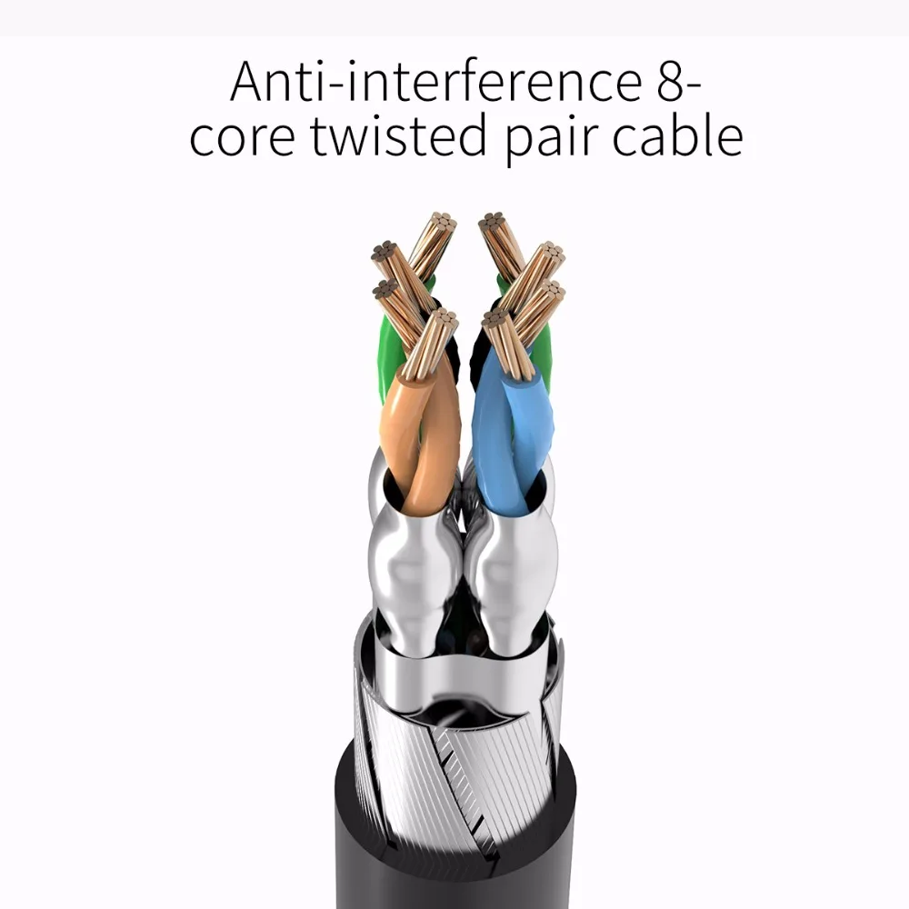 ORICO Cat7 Ethernet кабель RJ45 Cat 7 Круглый сетевой Lan Соединительный шнур для ПК роутера