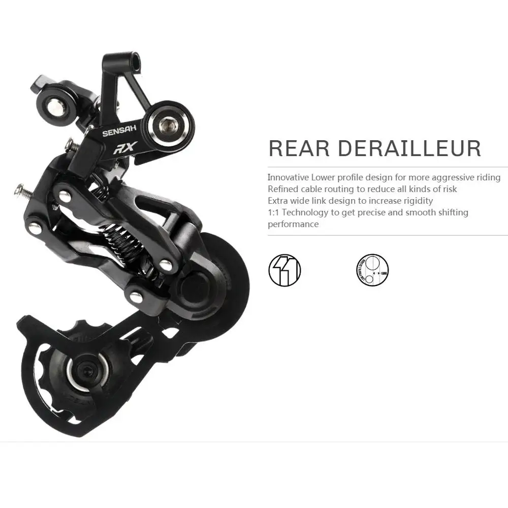 

SENSAH Road Bike Shifters Double Speed Lever Brake Bicycle Derailleur Groupset Compatible for Shimano and sram Road Bike
