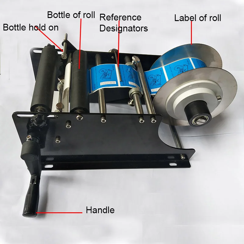 Дизайн Ручная маркировочная машина маленькая Этикетировочная машина пластиковая бутылка этикетировочная машина рулон устройство для изготовления бирок маркировочная упаковочная машина