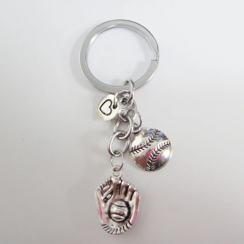 Fitness Keychain "Baseball Golves& Baseball"Motivational Key Chainsin