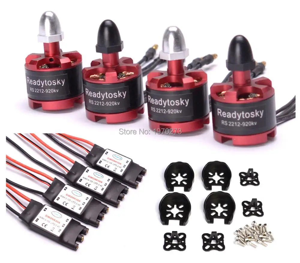 Moteur Brushless 2212 920KV Avec ESC 30A - Pour Drone F450, F550, S500, Quadricoptère DIY