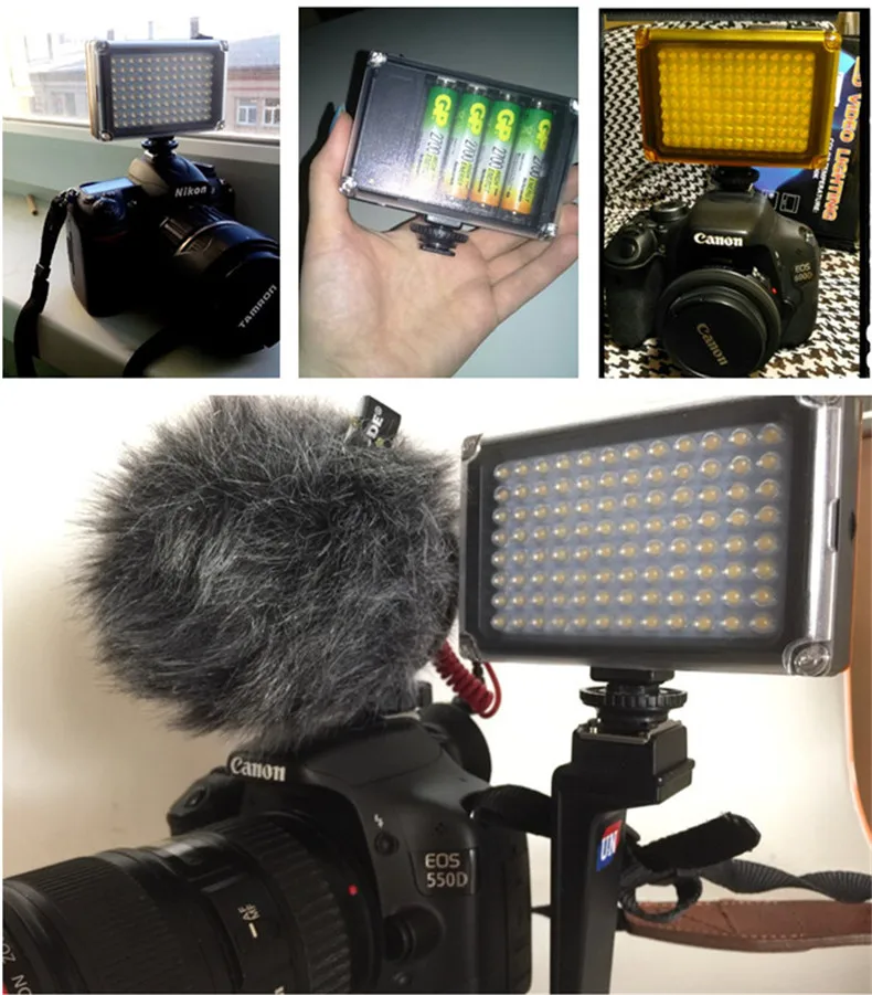 Ulanzi фонарь Arilight Светодиодный накамерный Свет на DSLR Камеры Лампы для Видео Блоггеры Youtube потоковое Цифровой Зеркальный Фотоаппарат Canon Nikon