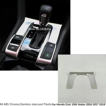 

For Honda Civic 10th Sedan 2016 2017 2018 2019 Car Cover ABS Matte Interior Front Shift Stand Stall Paddles Cup Trim Frame