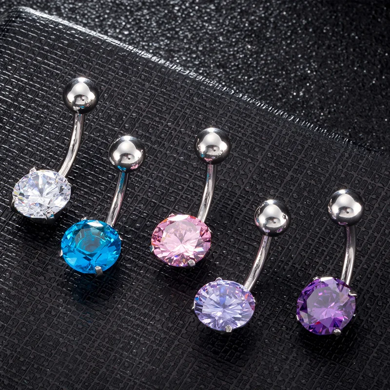1Pcs New Punk Style Belly Button Ring Body Piercing Jewelry 316L