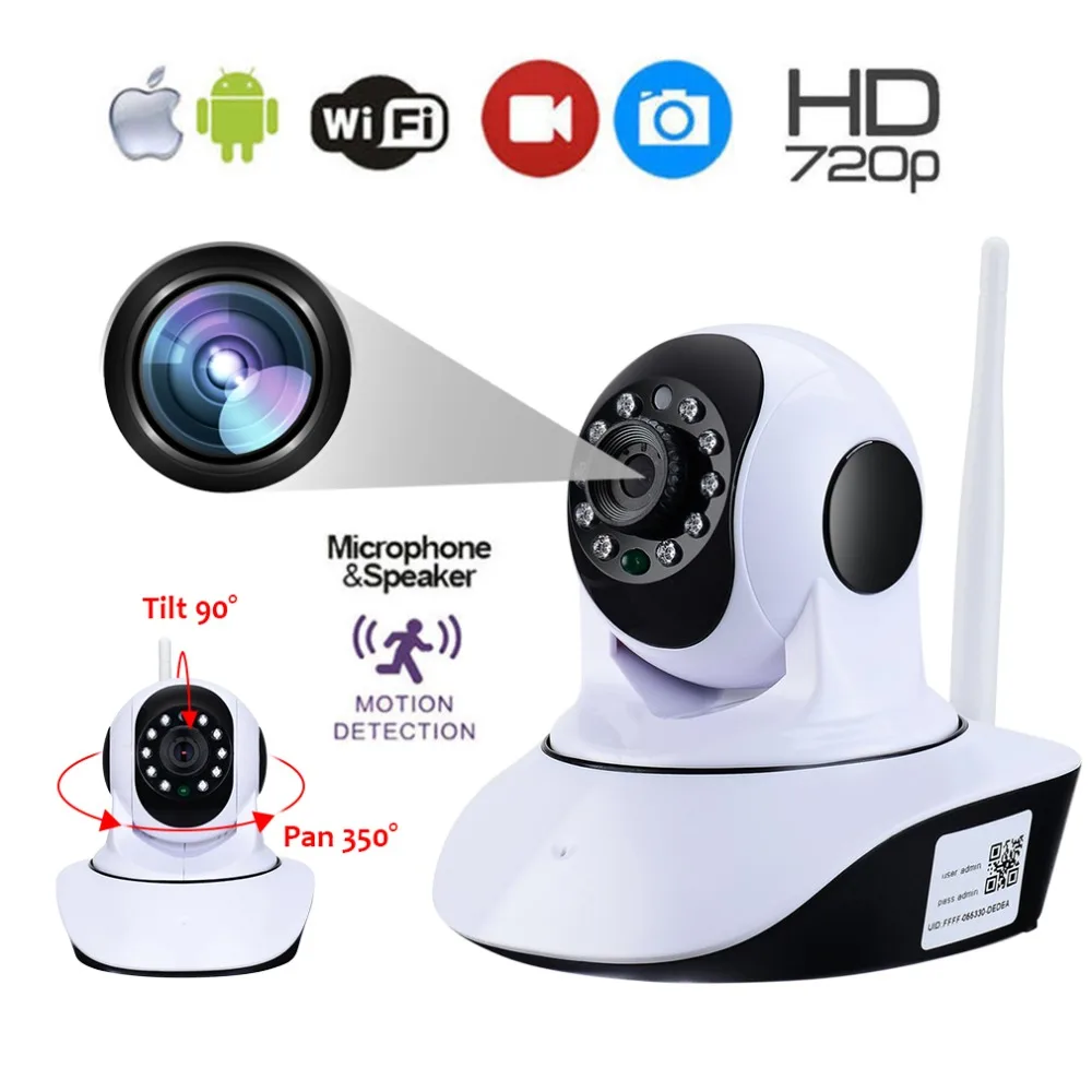 

LESHP 720P IP Camera Wireless Home Security IP Camera Surveillance Camera Wifi Night Vision CCTV Camera Baby Monitor 1920*720