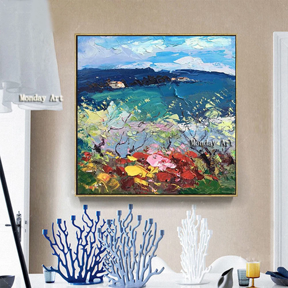 100-Hand-Painted-Abstract-Colorful-Scenery-Painting-On-Canvas-Wall-Art-Wall-Adornment-Picture-Painting-For (2)