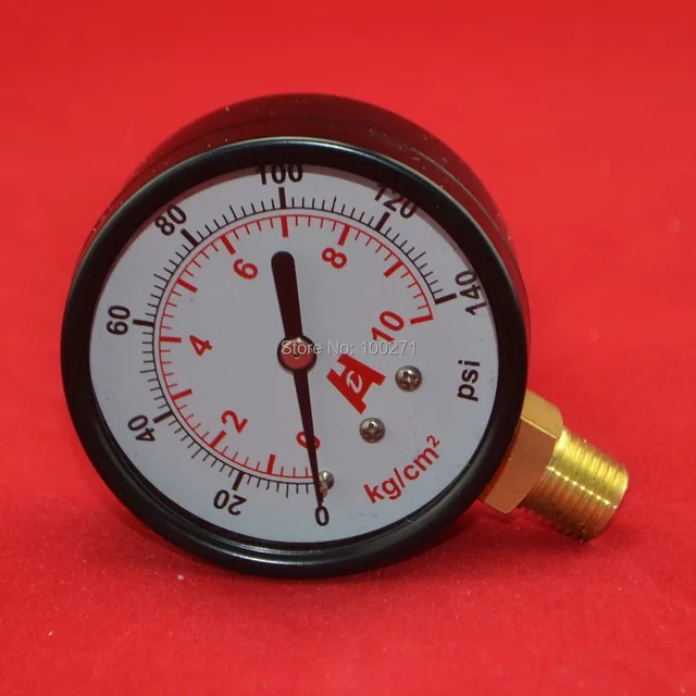 2.5" 60mm brass 140PSI pressure gauge ,10kg/cm2 10bar manometer ,PT1/4