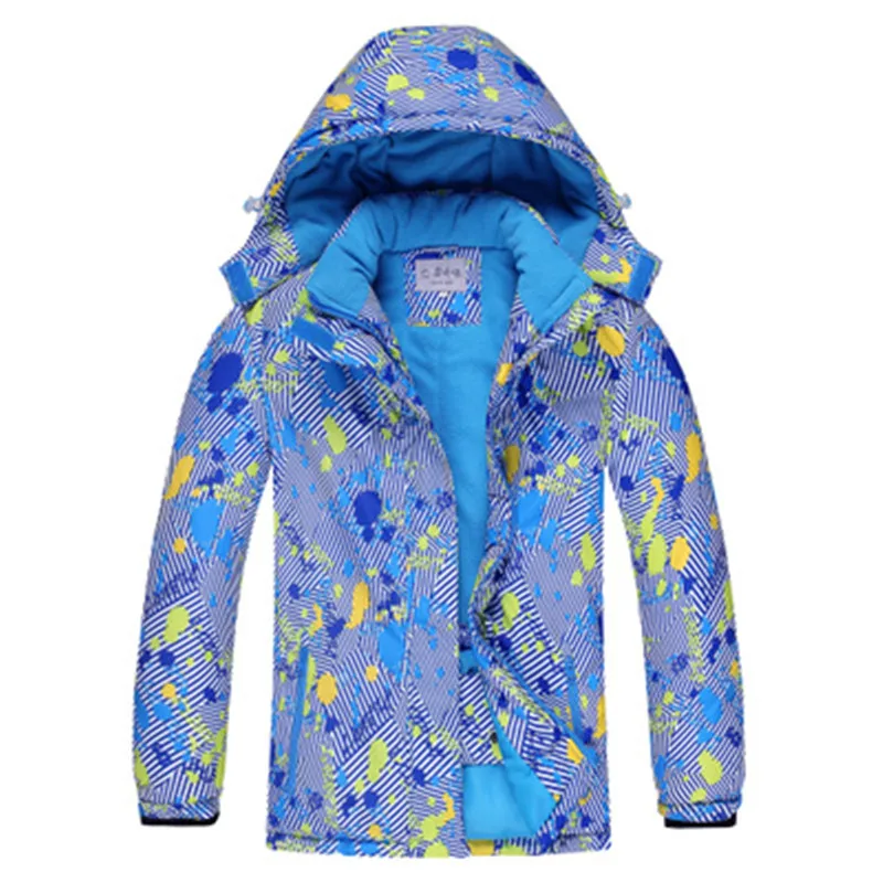 -30 зимние детские зимние пальто лыжный костюм для улицы для девочек/мальчиков Лыжная куртка одежда для сноуборда непромокаемая супер