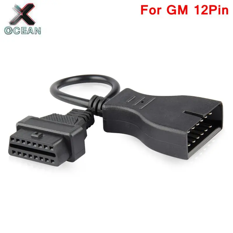 10 шт. для GM12 OBD2 адаптер кабель для G-M 12 Pin к ODB2 16Pin кабель для GM12 OBDII разъем OBD1 автодиагностика инструмент для GM 12