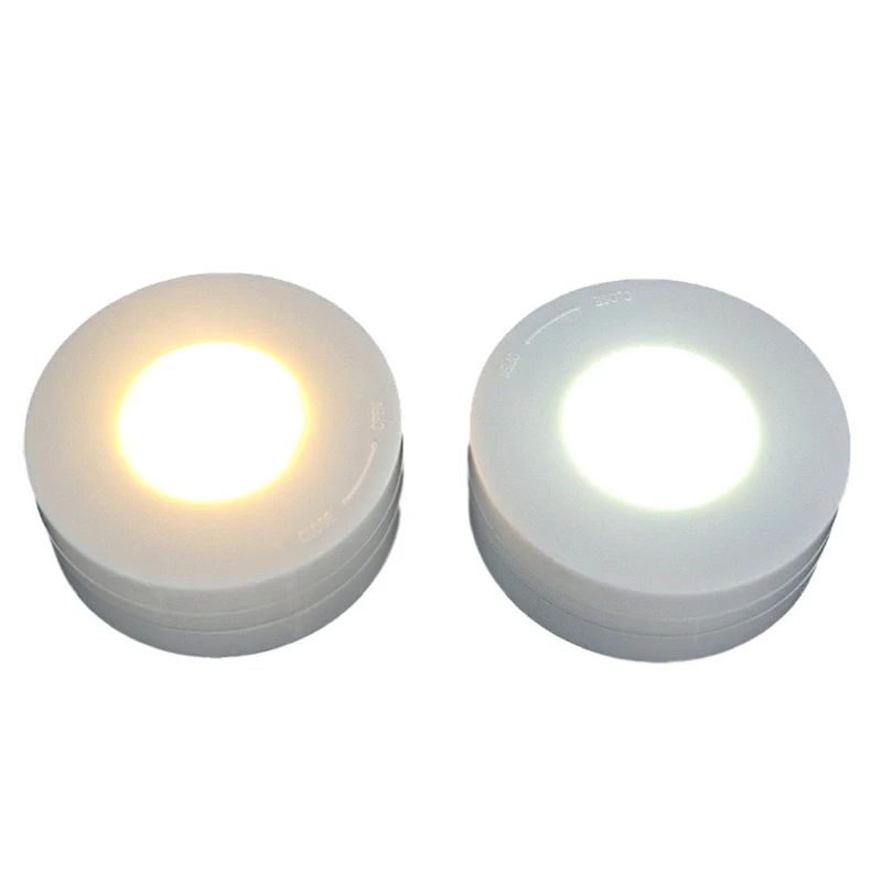 

Wireless Dimmable Kitchen Cabinet LED Puck Night Light for Close Wardrobe Stair Hallway TN99