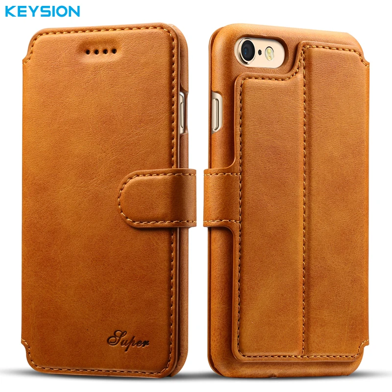 bilder für KEYSION Business Case Für iPhone 6 6 S Plus Brieftasche Karte Pu-leder Flip fall Ständer Zurück Abdeckung für iPhone6 6 Plus bilder für KEYSION Business Case Für iPhone 6 6 S Plus Brieftasche Karte Pu-leder Flip fall Ständer Zurück Abdeckung für iPhone6 6 Plus