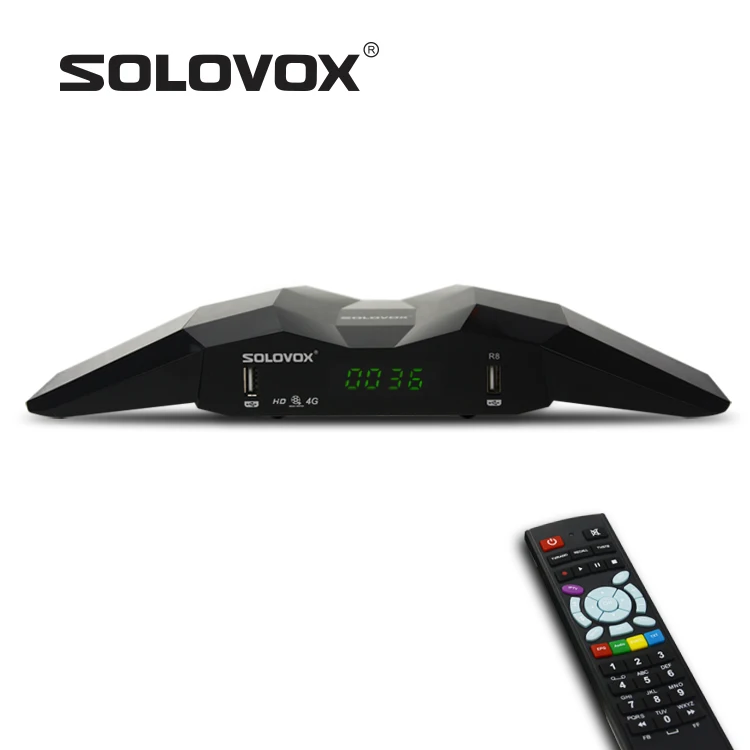 Новое поступление оригинальный цифровой спутниковый ресивер SOLOVOX R8 поддержка