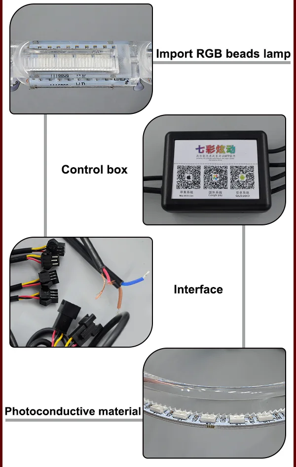 Tcart хорошее приложение Управление светодиодный ангельские глазки Halo RGB автомобильный Стайлинг кольца с Drl поток слеза светильник s Поворотный Светильник светодиодный головной светильник