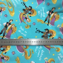 50*108 см Рапунцель цветы запутанный принцессы хлопчатобумажные швейные ткани Diy ручной Craft детские детское постельное белье домашняя одежда кошелек