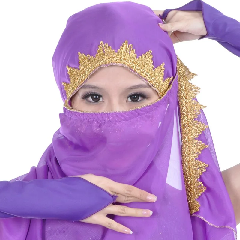 

Женская Фата для танца живота, шифоновая белая Фата, 150 Х70 см