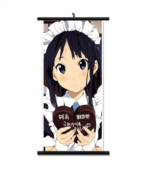 月更新アニメk On 平沢唯秋山澪中野梓家の装飾ウォールスクロールポスター装飾写真 Painting Calligraphy Aliexpress