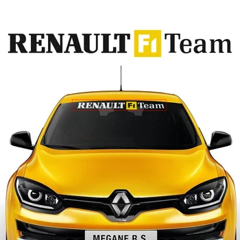 

Customizable Sports Front Windshield stickers Decal Car-Styling For renault duster megane 2 logan laguna clio dacia accessories