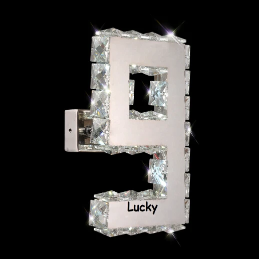 led light novelty lamp LED Stainless Steel Crystal novelty lights free