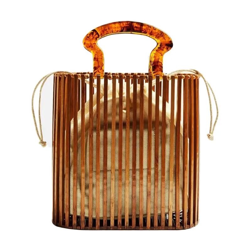 

Fashion Women Straw Handle Bag Large Summer Hollow-Out Handmade Bag Lady 2019 Beach Tote Natural Woven Handbag With Top Handles